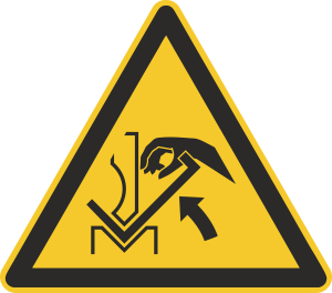 Warnzeichen Aufkleber DIN ISO 7010